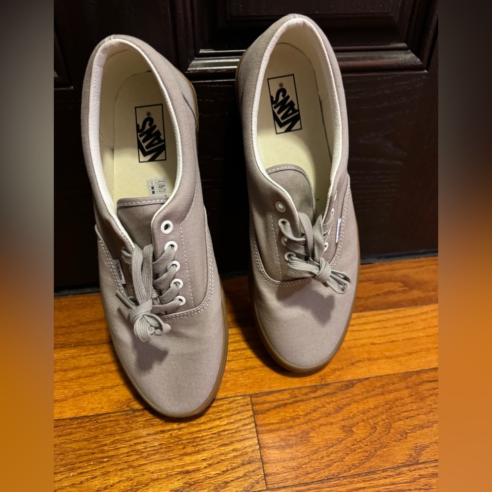 Vans Men's Taupe Canvas Sneakers Size 11.5 - Picture 2 of 10